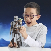 Imagine STAR WARS MANDALORIAN SI GROGU SET VANATORUL DE RECOMPENSE FIGURINA CU SUNETE 