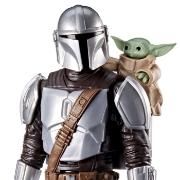 Imagine STAR WARS MANDALORIAN SI GROGU SET VANATORUL DE RECOMPENSE FIGURINA CU SUNETE 