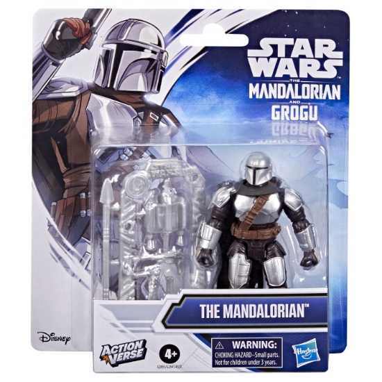 Imagine STAR WARS MANDALORIAN SI GROGU ACTION VERSE SET FIGURINA MANDALORIANUL SI ACCESORII