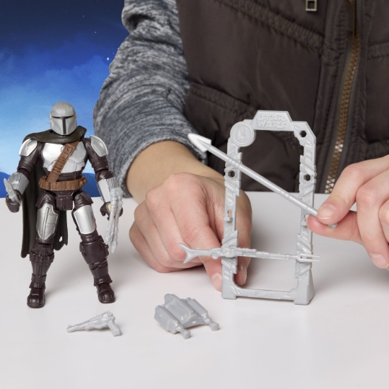 Imagine STAR WARS MANDALORIAN SI GROGU ACTION VERSE SET FIGURINA MANDALORIANUL SI ACCESORII
