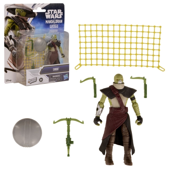Imagine STAR WARS MANDALORIAN SI GROGU ACTION VERSE SET FIGURINA EMBO SI ACCESORII