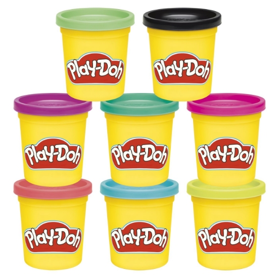 Imagine PLAY DOH SET 8 CUTII DE PLASTELINA CULORI VIBRANTE