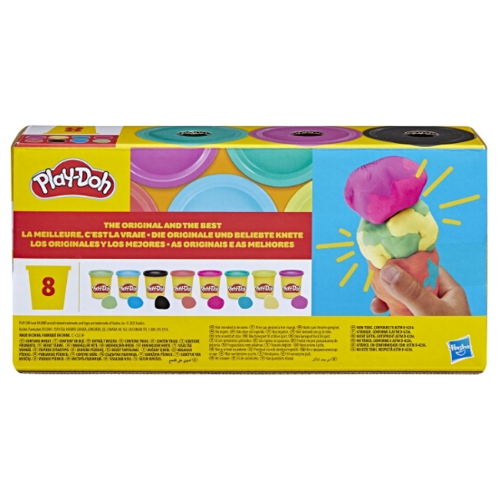 Imagine PLAY DOH SET 8 CUTII DE PLASTELINA CULORI VIBRANTE
