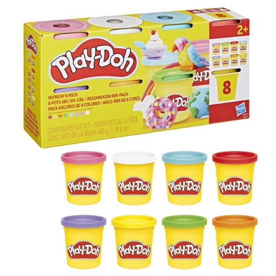 Imagine PLAY DOH SET 8 CUTII DE PLASTELINA CURCUBEU
