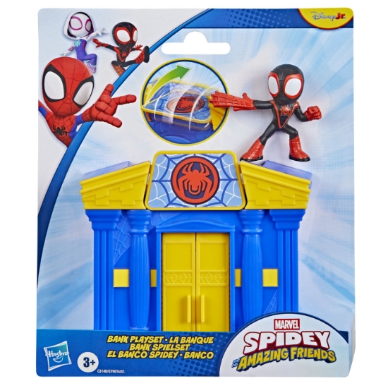 Imagine SPIDEY SI PRIETENII LUI UIMITORI MARVEL MINI SET BANCA CU FIGURINA SI ACCESORII