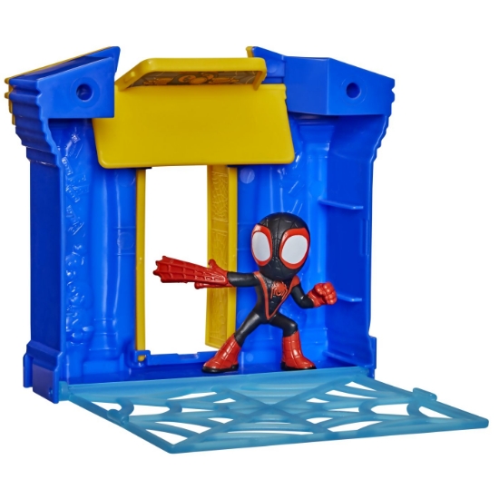 Imagine SPIDEY SI PRIETENII LUI UIMITORI MARVEL MINI SET BANCA CU FIGURINA SI ACCESORII