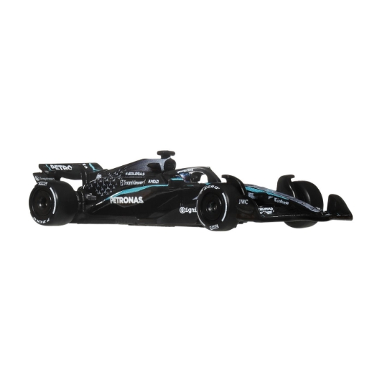 Imagine HOT WHEELS PREMIUM REAL RIDERS FORMULA 1 2024 MASINUTA METALICA MERCEDES AMG PETRONAS FORMULA ONE TEAM SCARA 1 LA 64