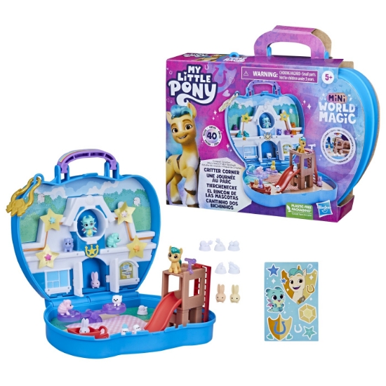 Imagine MY LITTLE PONY MINI WORLD MAGIC SET DE JOACA COMPACT CREATION CRITTER CORNER