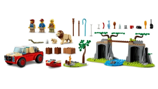 Imagine LEGO CITY MASINA DE TEREN PENTRU SALVAREA ANIMALELOR SALBATICE 60301