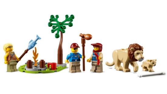 Imagine LEGO CITY MASINA DE TEREN PENTRU SALVAREA ANIMALELOR SALBATICE 60301