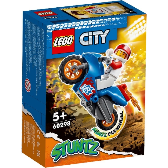 Imagine LEGO CITY MOTOCICLETA DE CASCADORIE-RACHETA 60298