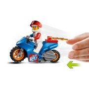 Imagine LEGO CITY MOTOCICLETA DE CASCADORIE-RACHETA 60298