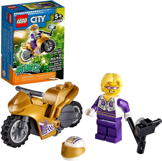 Imagine LEGO CITY MOTOCICLETA DE CASCADORIE PENTRU SELFIE 60309