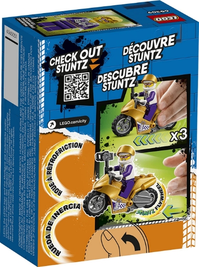 Imagine LEGO CITY MOTOCICLETA DE CASCADORIE PENTRU SELFIE 60309