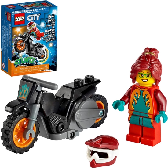 Imagine LEGO CITY MOTOCICLETA DE CASCADORIE PENTRU POMPIERI 60311