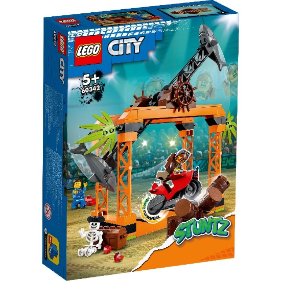 Imagine LEGO CITY STUNTZ PROVOCAREA DE CASCADORII ATACUL RECHINULUI 60342
