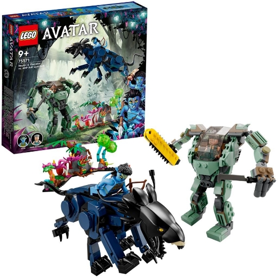 Imagine LEGO AVATAR NEYTIRI SI THANATOR CONTRA ROBOTUL AMP QUARITCH 75571