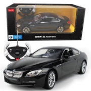 Imagine MASINA CU TELECOMANDA BMW SERIA 6 NEGRU CU SCARA 1 LA 14
