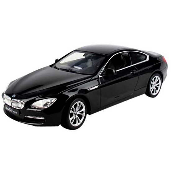 Imagine MASINA CU TELECOMANDA BMW SERIA 6 NEGRU CU SCARA 1 LA 14