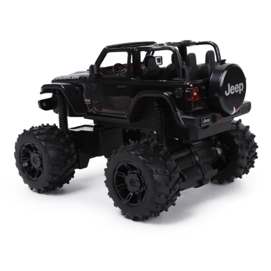 Imagine MASINA CU TELECOMANDA JEEP WRANGLER JL NEGRU CU SCARA 1 LA 14