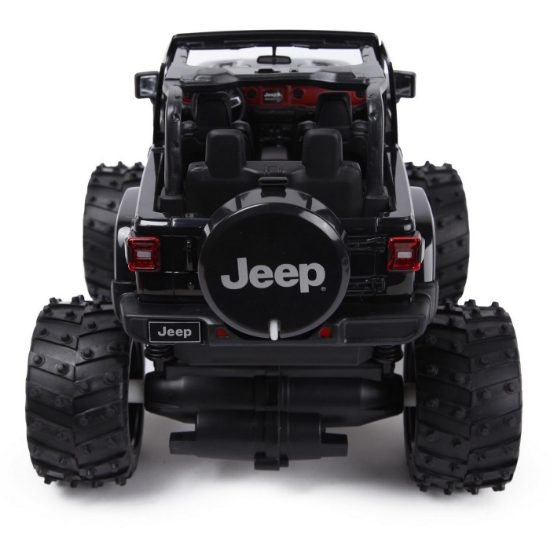 Imagine MASINA CU TELECOMANDA JEEP WRANGLER JL NEGRU CU SCARA 1 LA 14
