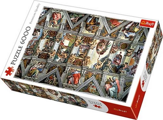 Imagine PUZZLE TREFL 6000 TAVANUL CAPELEI SIXTINE