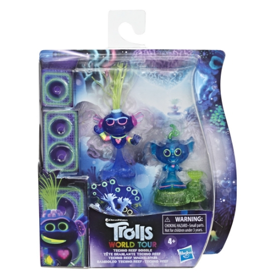 Imagine TROLLS SET 2 FIGURINE TECHNO REEF BOBBLE