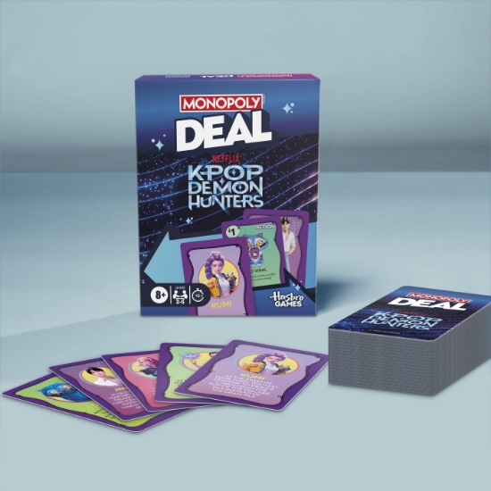 Imagine JOC MONOPOLY DEAL VANATORI DE DEMONI K POP IN LIMBA ENGLEZA