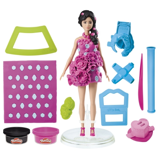 Imagine PLAY DOH BARBIE SET CREATII VESTIMENTARE PIETRE PRETIOASE SI PANGLICI