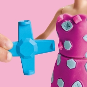 Imagine PLAY DOH BARBIE SET CREATII VESTIMENTARE PIETRE PRETIOASE SI PANGLICI