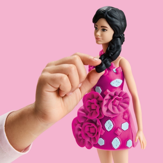 Imagine PLAY DOH BARBIE SET CREATII VESTIMENTARE PIETRE PRETIOASE SI PANGLICI