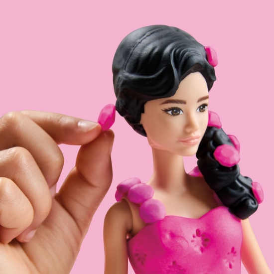 Imagine PLAY DOH BARBIE SET CREATII VESTIMENTARE PIETRE PRETIOASE SI PANGLICI