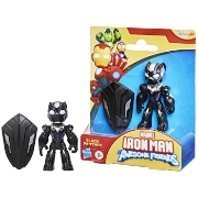 Imagine MARVEL IRON MAN SI PRIETENII SAI UIMITORI FIGURINA BLACK PANTHER 7.6CM