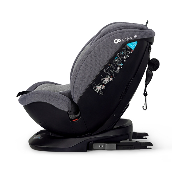 Imagine SCAUN AUTO KINDERKRAFT XPEDITION ROTATIV, 0-36 KG, CU ISOFIX, GREY
