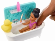 Imagine PAPUSA BARBIE MAMICA BRUNETA CU BEBELUS