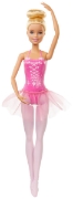 Imagine PAPUSA BARBIE BALERINA BLONDA CU COSTUM ROZ
