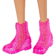 Imagine PAPUSA BARBIE FASHIONISTA BLONDA CU TINUTA DE VARA ROCK