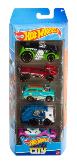 Imagine SET 5 MASINI HOT WHEELS CITY