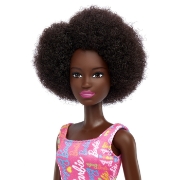 Imagine PAPUSA BARBIE CREOLA CU PAR AFRO SI CU ROCHITA ROZ