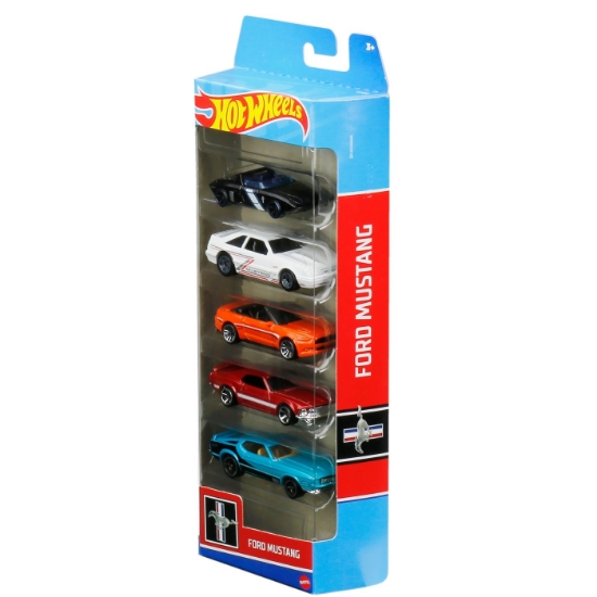 Imagine SET 5 MASINI HOT WHEELS FORD MUSTANG