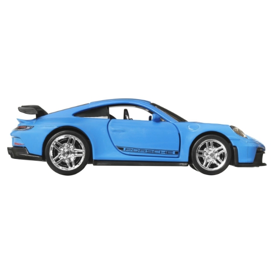 Imagine HOT WHEELS MASINUTA METALICA CU SISTEM PULL BACK PORSCHE 911 GT3 SCARA 1:43