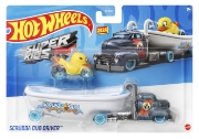 Imagine SET CAMION SI MASINA SPORT HOT WHEELS SCRUBBA DUB DRIVER