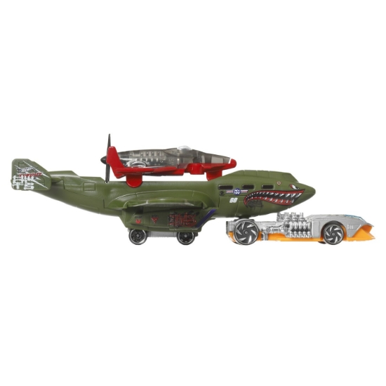 Imagine SET AVION SI MASINA HOT WHEELS SUPER RIGS TURBOLENCE TUG 