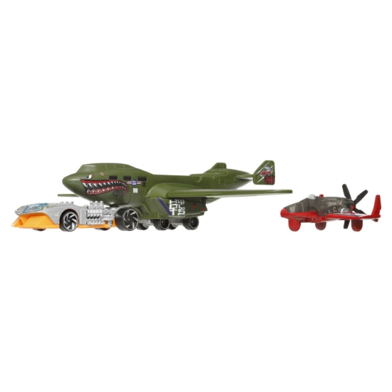 Imagine SET AVION SI MASINA HOT WHEELS SUPER RIGS TURBOLENCE TUG 