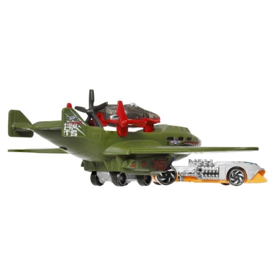 Imagine SET AVION SI MASINA HOT WHEELS SUPER RIGS TURBOLENCE TUG 
