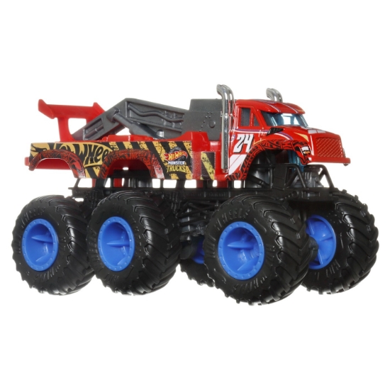 Imagine HOT WHEELS MONSTER TRUCK BIG RIGS MASINUTA METALICA CU 6 ROTI THE 909 SCARA 1:64 