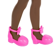 Imagine BARBIE PAPUSA CHELSEA CREOLA CU PAR AFRO SI ROCHITA MOV