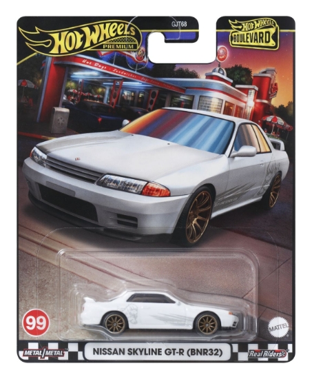 Imagine HOT WHEELS PREMIUM BOULEVARD MASINUTA METALICA NISSAN SKYLINE GT-R SCARA 1:64