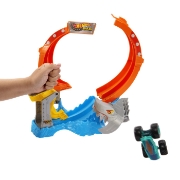 Imagine HOT WHEELS MONSTER TRUCKS PISTA SPIRALA IZBIREA RECHINULUI CU 1 MASINUTA MEGA WREX INCLUSA 