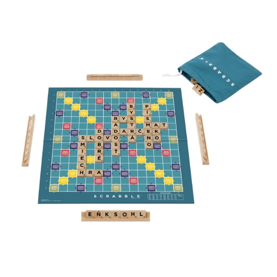 Imagine JOC SCRABBLE 2 IN 1 DIN LEMN IN LIMBA ENGLEZA